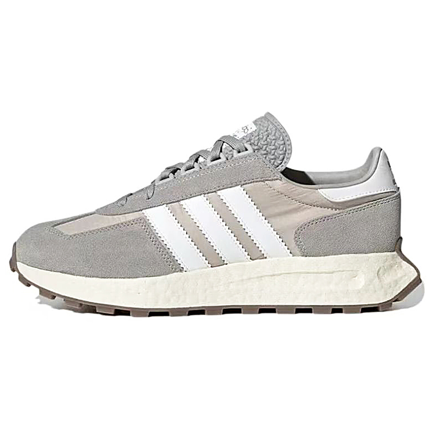 Кроссовки Retropy E5 унисекс с низким верхом серые/белые/бежевые Adidas Originals — фото 4