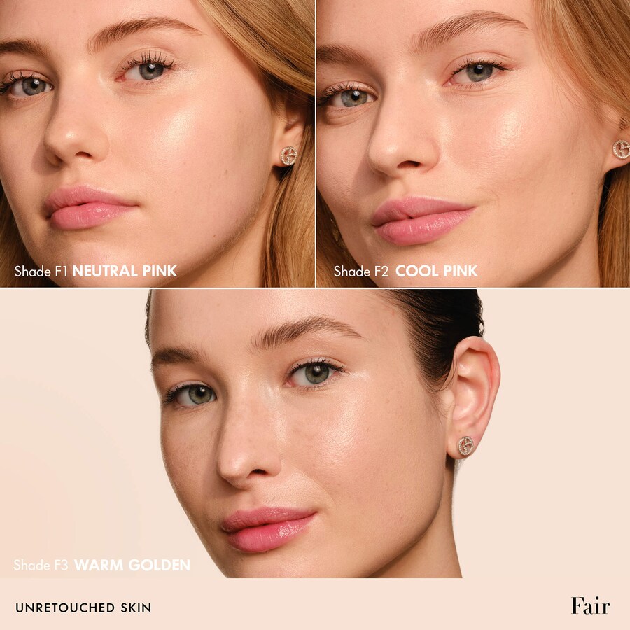 Тональная основа Golden Hour 24HR Lightweight Skin Tint with Hyaluronic Acid Armani Beauty, 1.0 oz/30 ml, Fair — фото 4