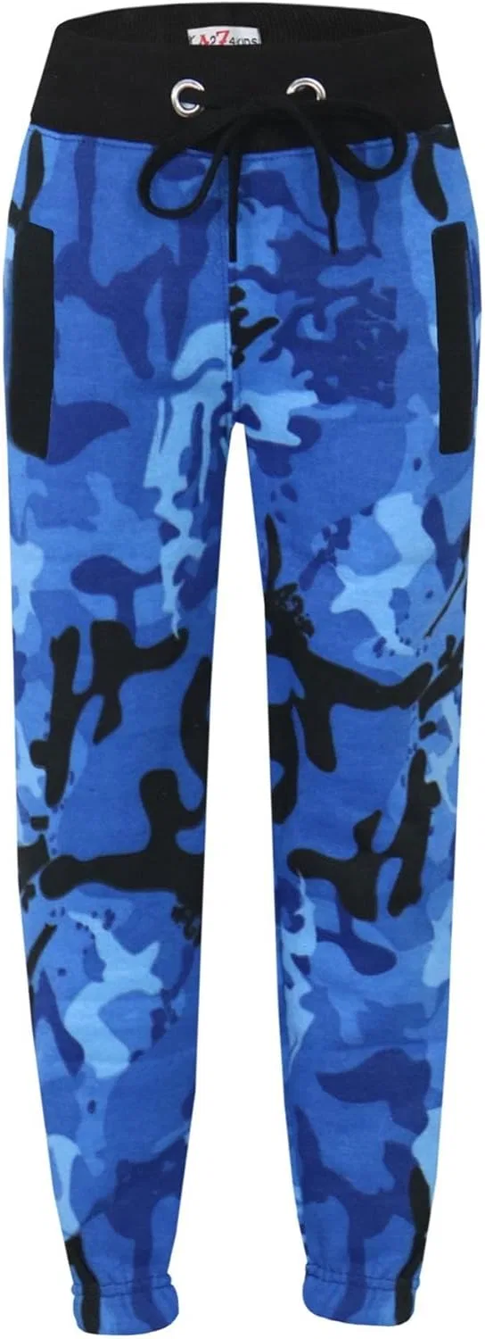 Детский спортивный костюм с капюшоном и штанами A2Z 4 Kids, Camo Blue — фото 3