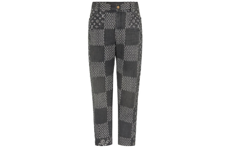 

Джинсы мужские Louis Vuitton x Nigo Giant Damier Waves, черный