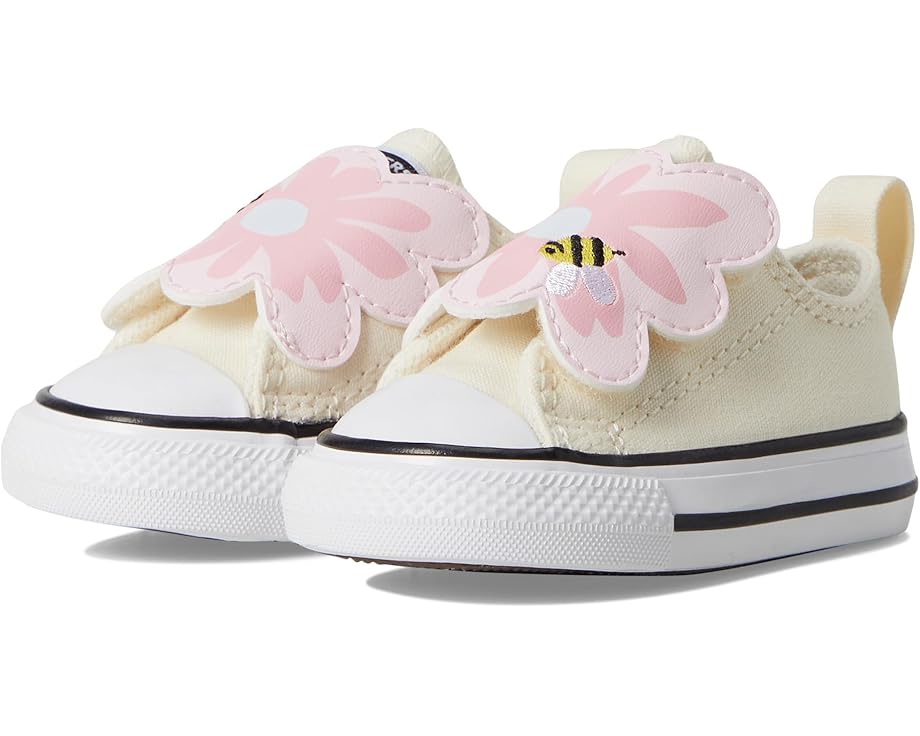 

Кроссовки Converse Kids Chuck Taylor All Star One Strap Floral Easy-On, цвет Egret/Light Jellyfish Jitter