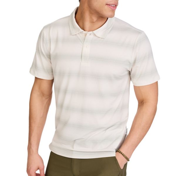 

Мужская короткая поло с принтом Wearfirst, цвет sand geostripe