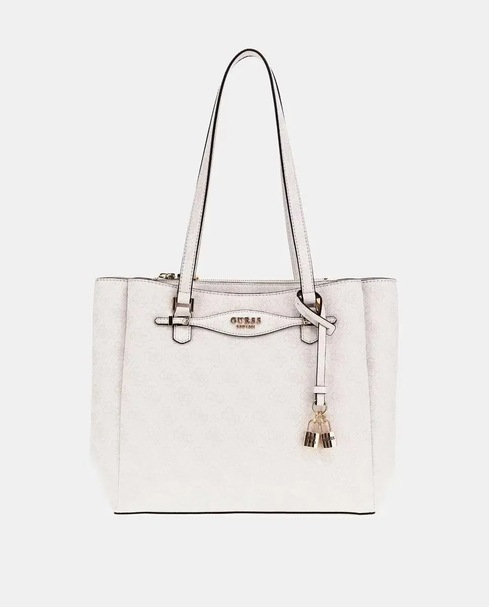 

Сумка через плечо с двойной молнией Guess, белый