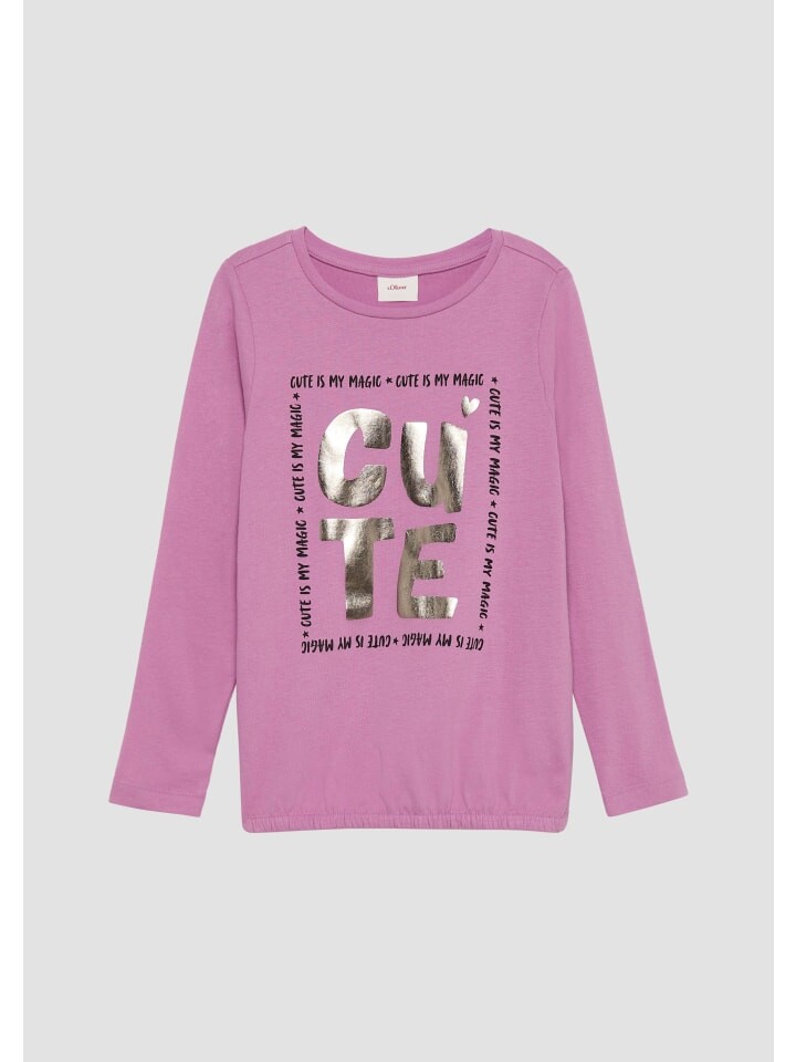 

Футболка s.Oliver T-Shirt langarm, розовый