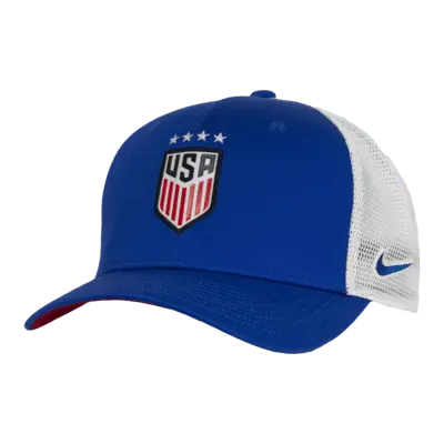 

Бейсболка Nike USWNT Classic99 Soccer Trucker Cap, цвет Game Royal