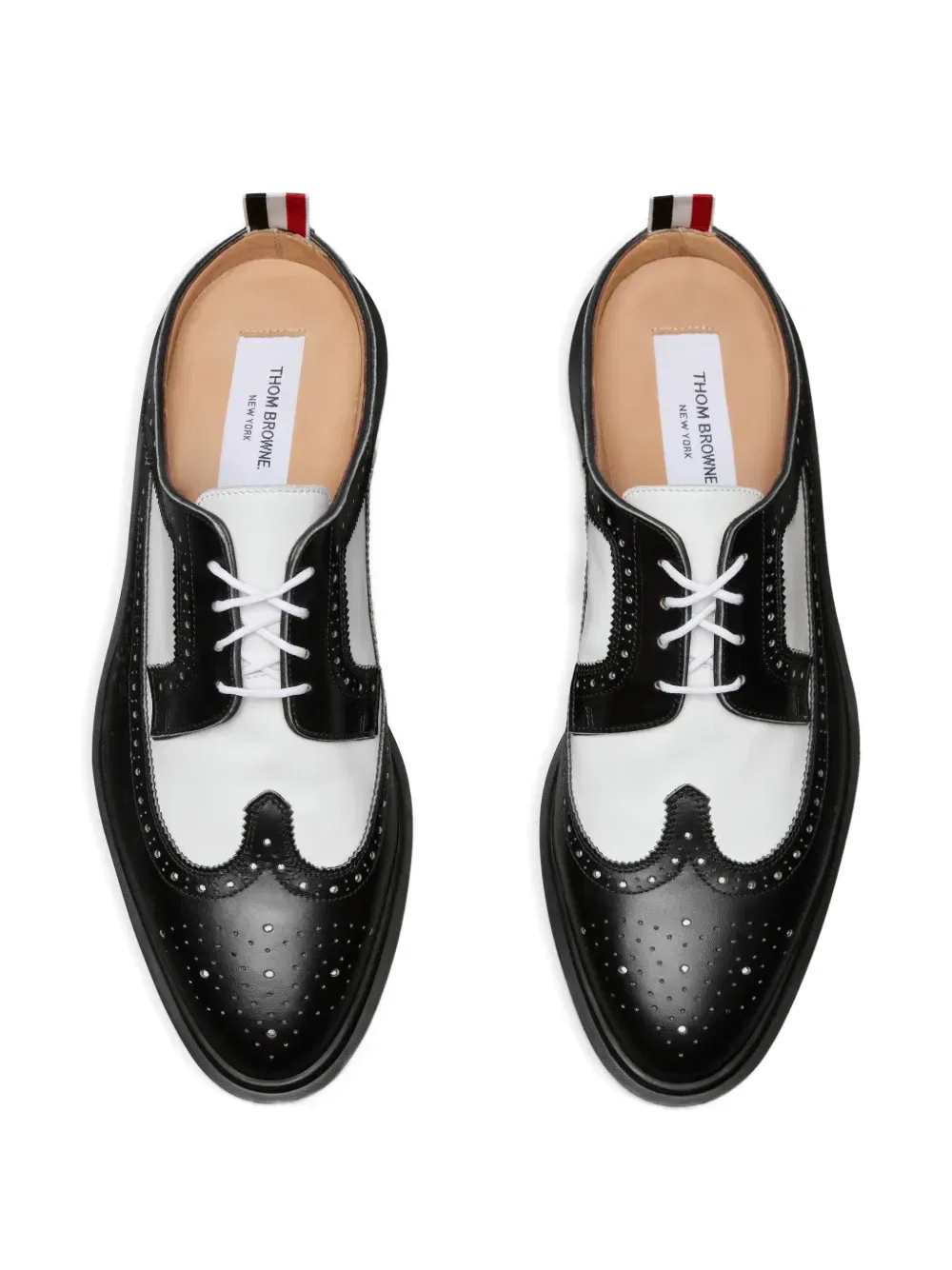 Длиннокрылые мулы-броги Thom Browne, черный — фото 3