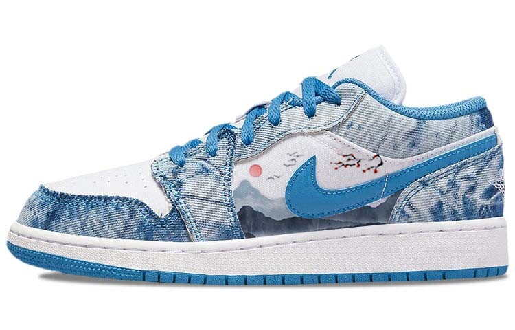 

Jordan Air Jordan 1 винтажные баскетбольные кроссовки женские, Blue