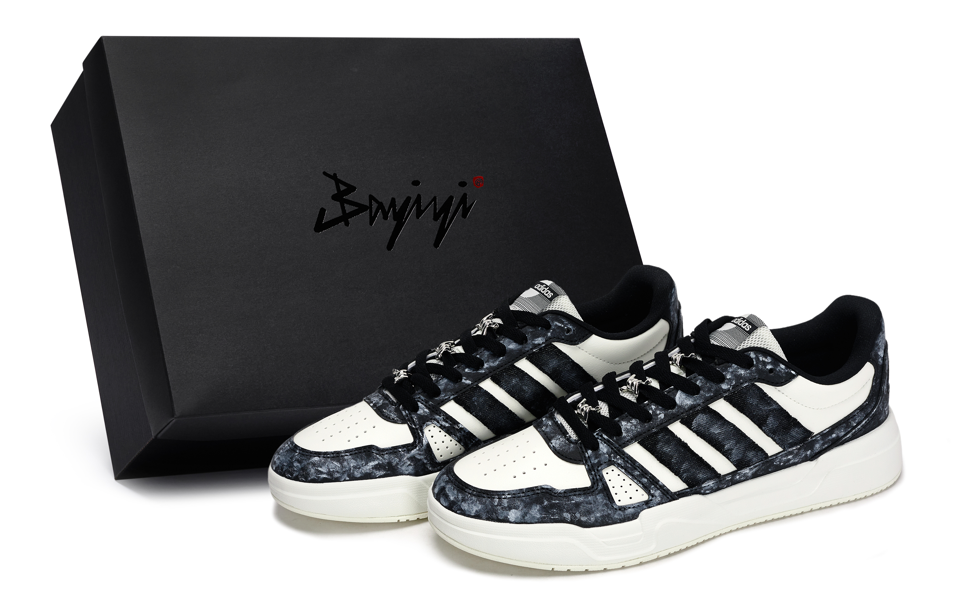 

Adidas Кроссовки для скейтбординга LITE BALLER, низкие, мужские, цвет: черный/белый/серый