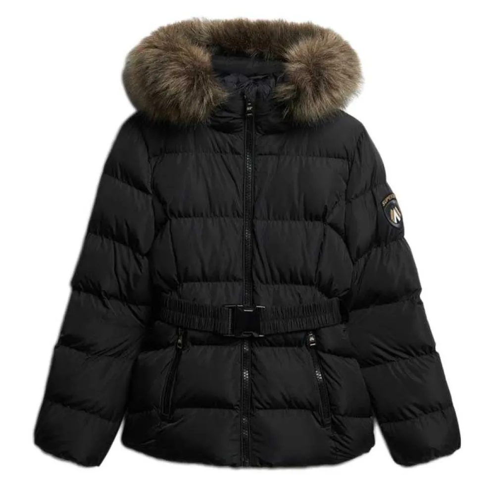 

Куртка Superdry Fuji Belted padded, черный