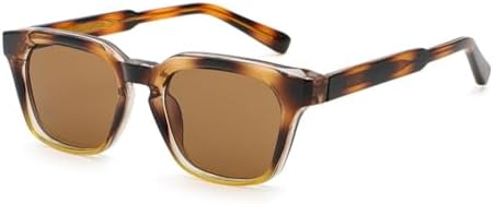 

Модные солнцезащитные очки для мужчин из ацетата, унисекс, квадратные, для женщин, мужские, с леопардовым принтом, зеленые, летний стиль, дамские MTZJH, Leopard With Brown