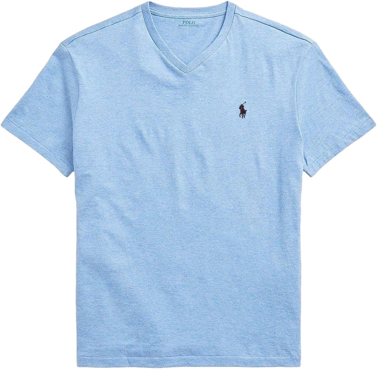 

Polo RL мужская футболка с V-образным вырезом классического кроя POLO RALPH LAUREN, (Spring/Summer 2023) Cobalt Heather, Синий, Polo RL мужская футболка с V-образным вырезом классического кроя POLO RALPH LAUREN, (Spring/Summer 2023) Cobalt Heather