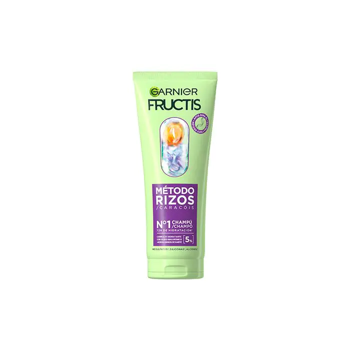 

Шампунь fructis método rizos champú nº1 para rizos hidratados Garnier, объем 200 мл
