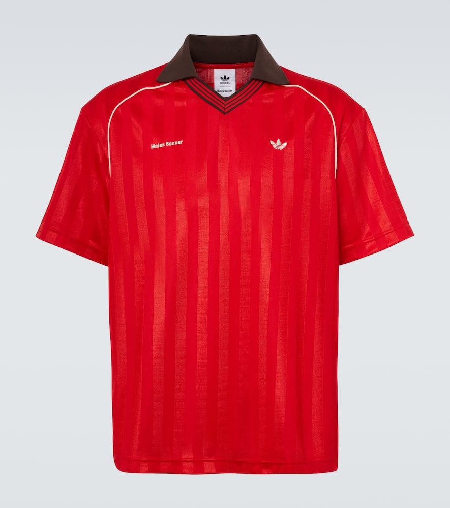 

Поло Wales Bonner в полоску Adidas, Better Scarlet