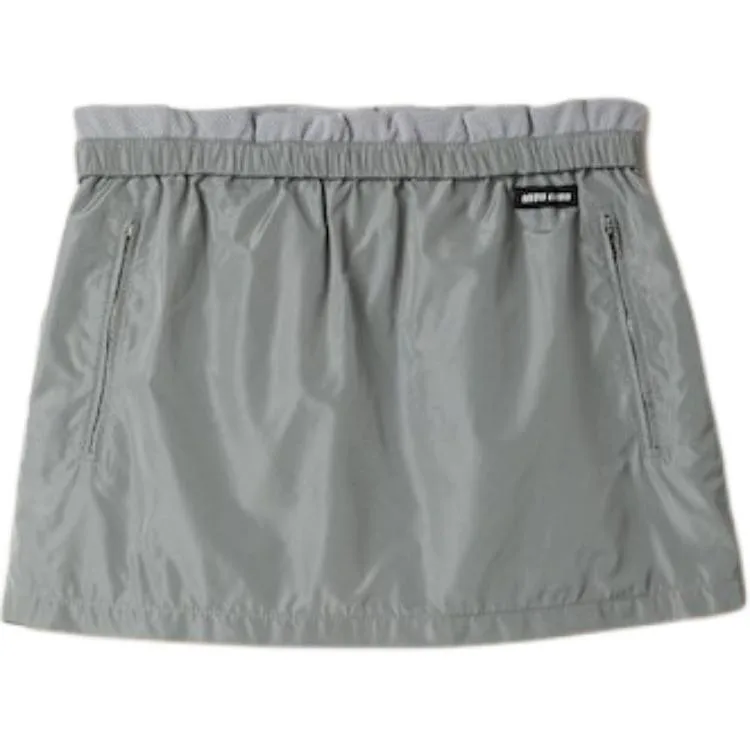 MIU MIU SS25 Casual Short Skirt Women's Gray
