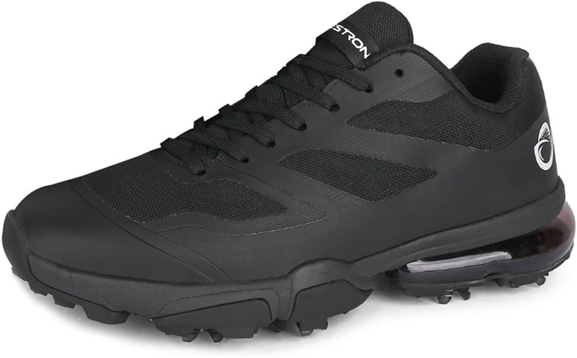 

Мужские кроссовки для гольфа с 7 шипами, профессиональная обувь для гольфа на открытом воздухе Omcam, черный