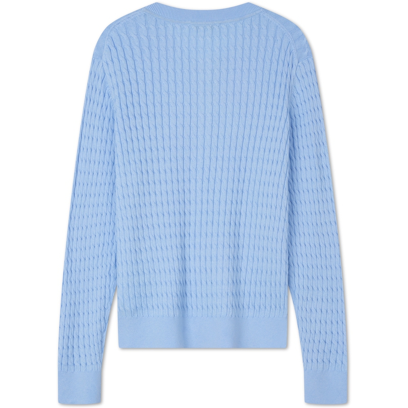 Кардиган с круглым вырезом и косами Tommy Hilfiger, красный xlg — фото 4