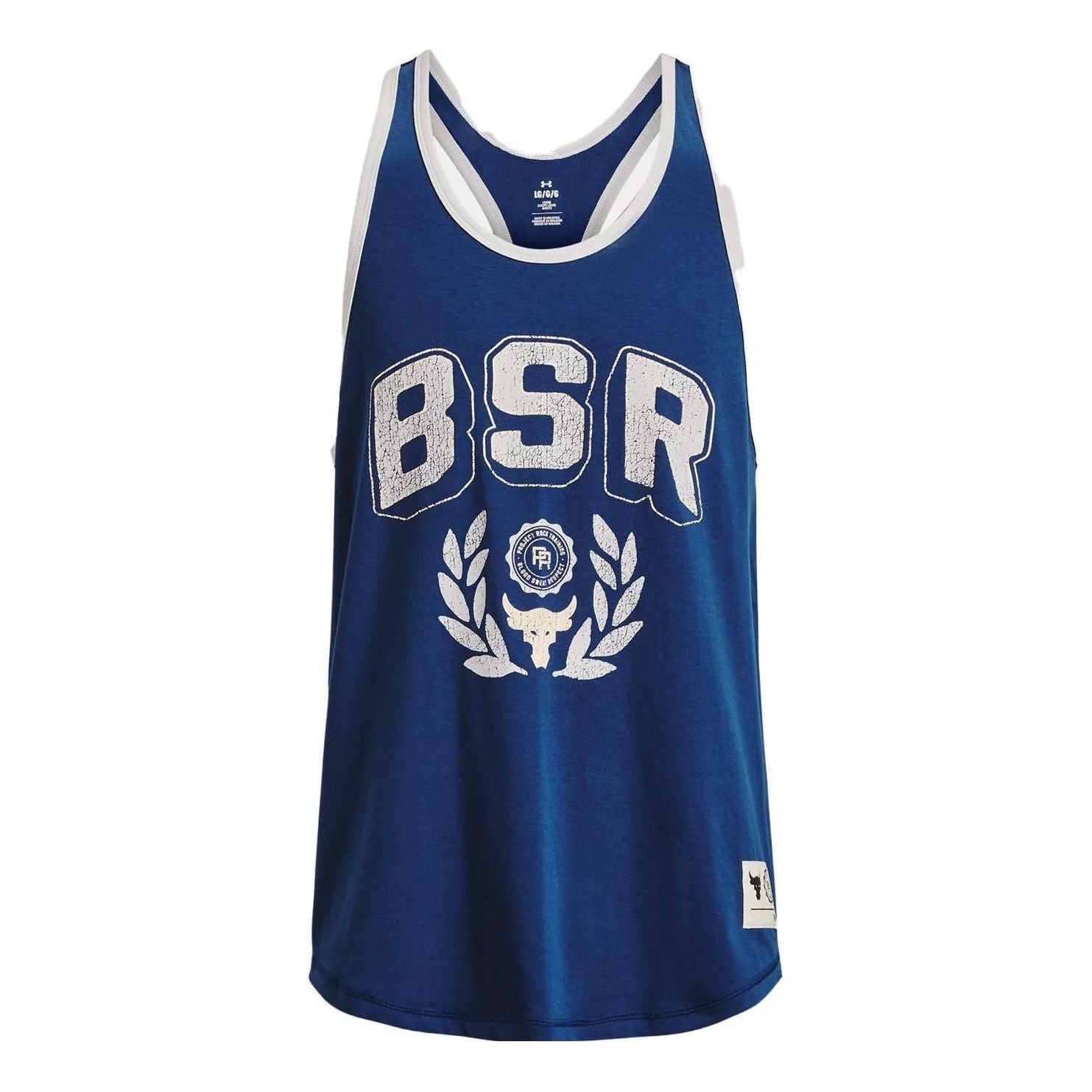 

Спортивный топ Under Armour Project Rock BSR Tank Top 'Blue White' 1376942-471, синий