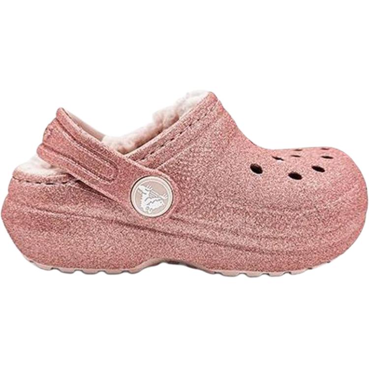 Классические износостойкие низкие детские туфли Clog для младенцев и малышей Crocs, розовый — фото 2