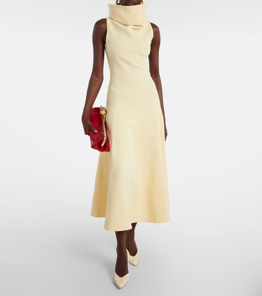 Туфли-лодочки из кожи с эффектом змеи Tourni Jacquemus, Light Ivory — фото 3