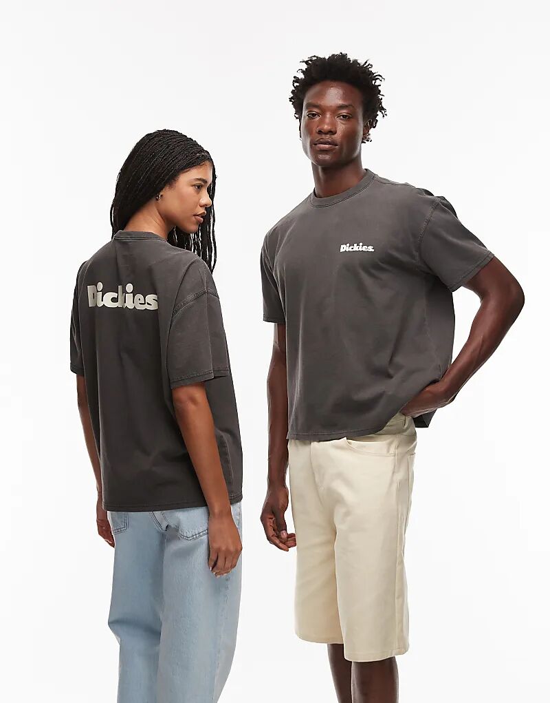 

Футболка Dickies Slayden с большим логотипом и принтом на спине, черного цвета