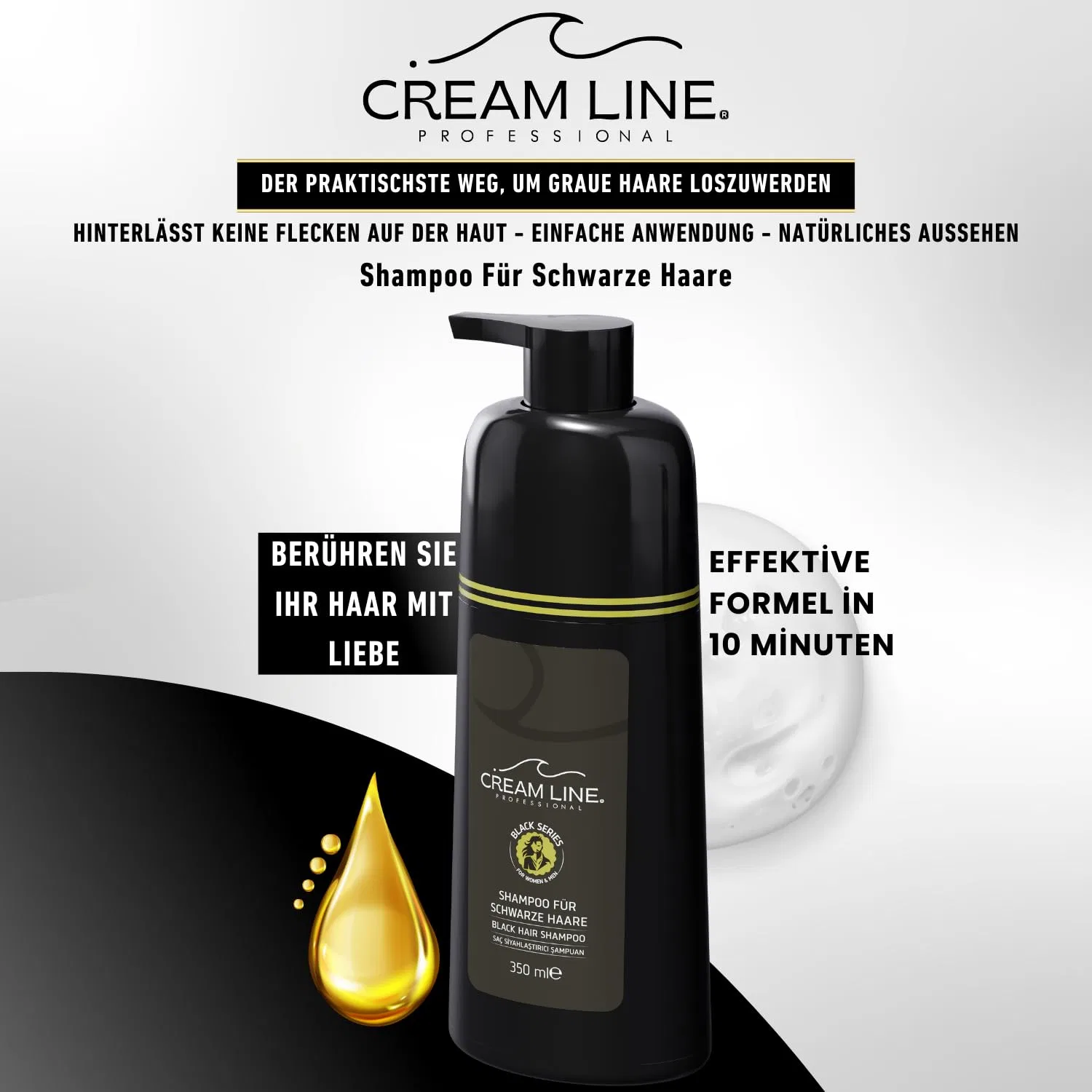 Шампунь для черных волос Special Black Hair 350 мл от Cream Line Cream Line — фото 3