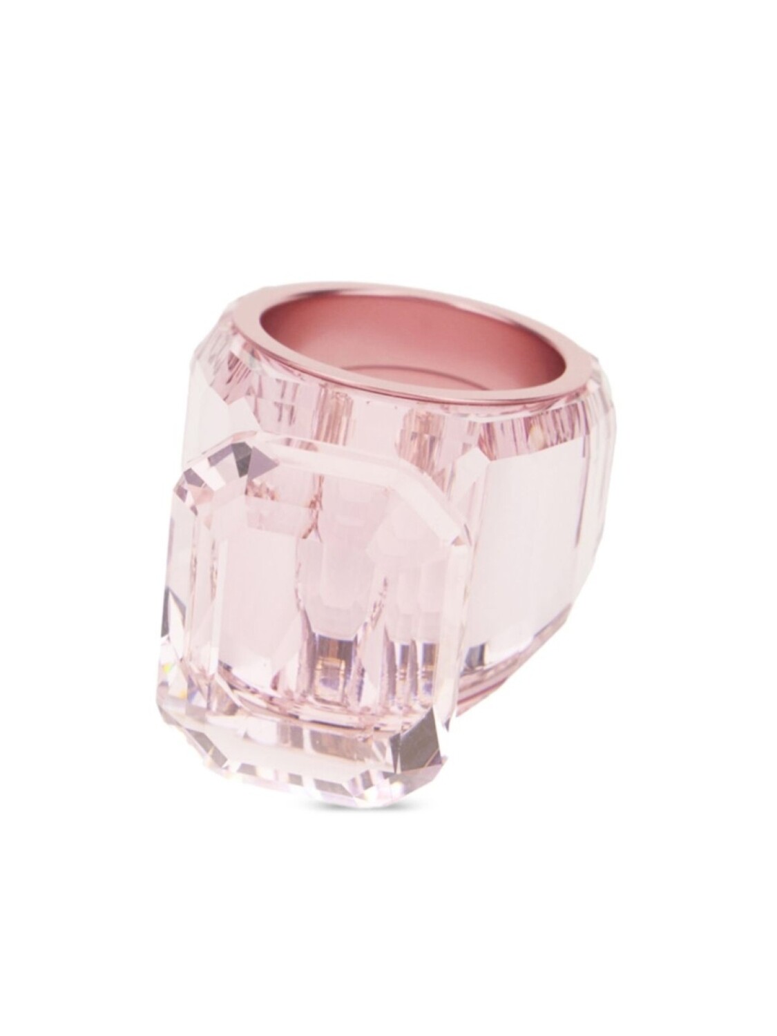 

Прозрачное кольцо Swarovski, розовый