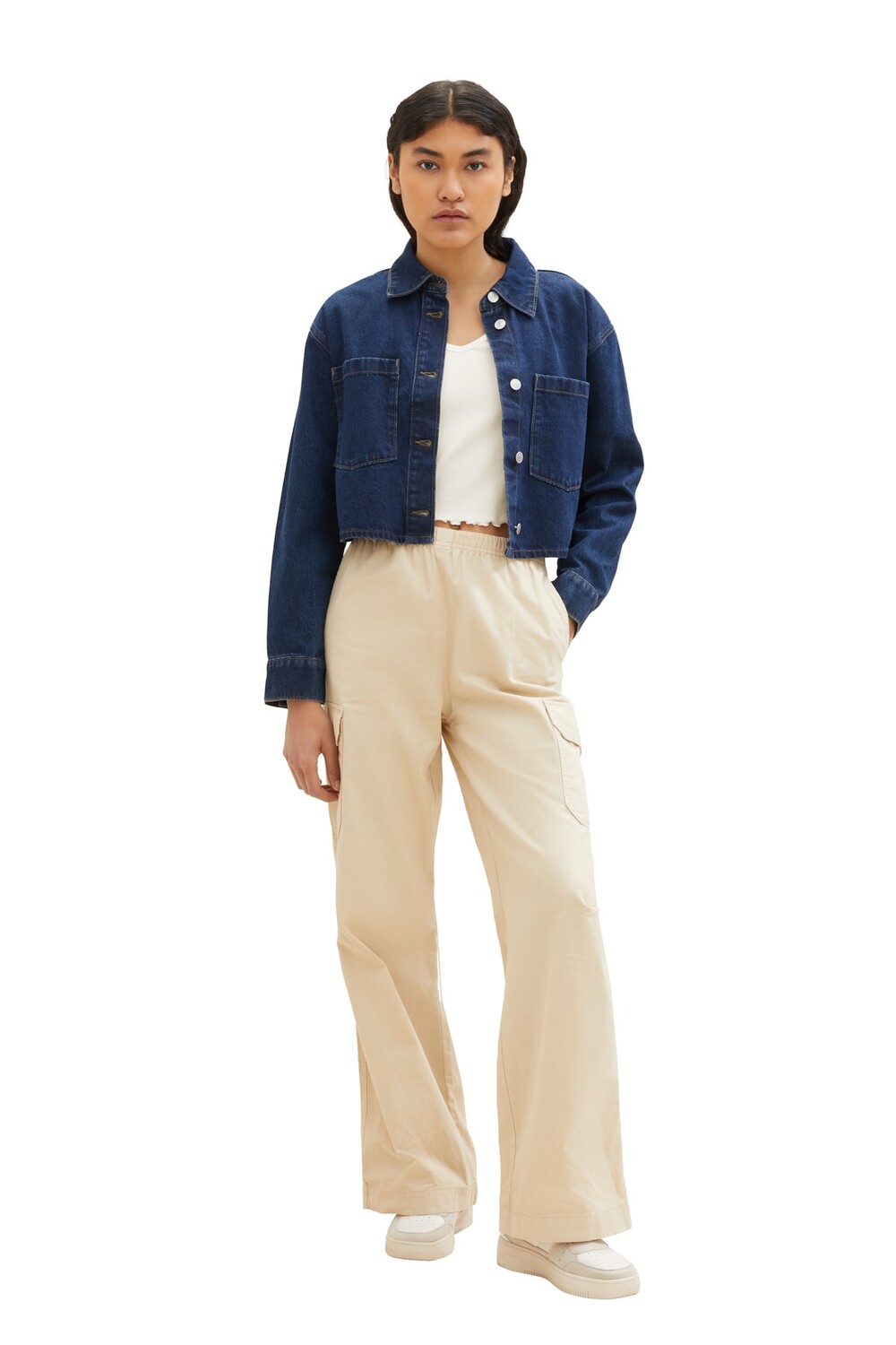 

Футболки женские/девочки Gardenia White Tom Tailor Denim, белый