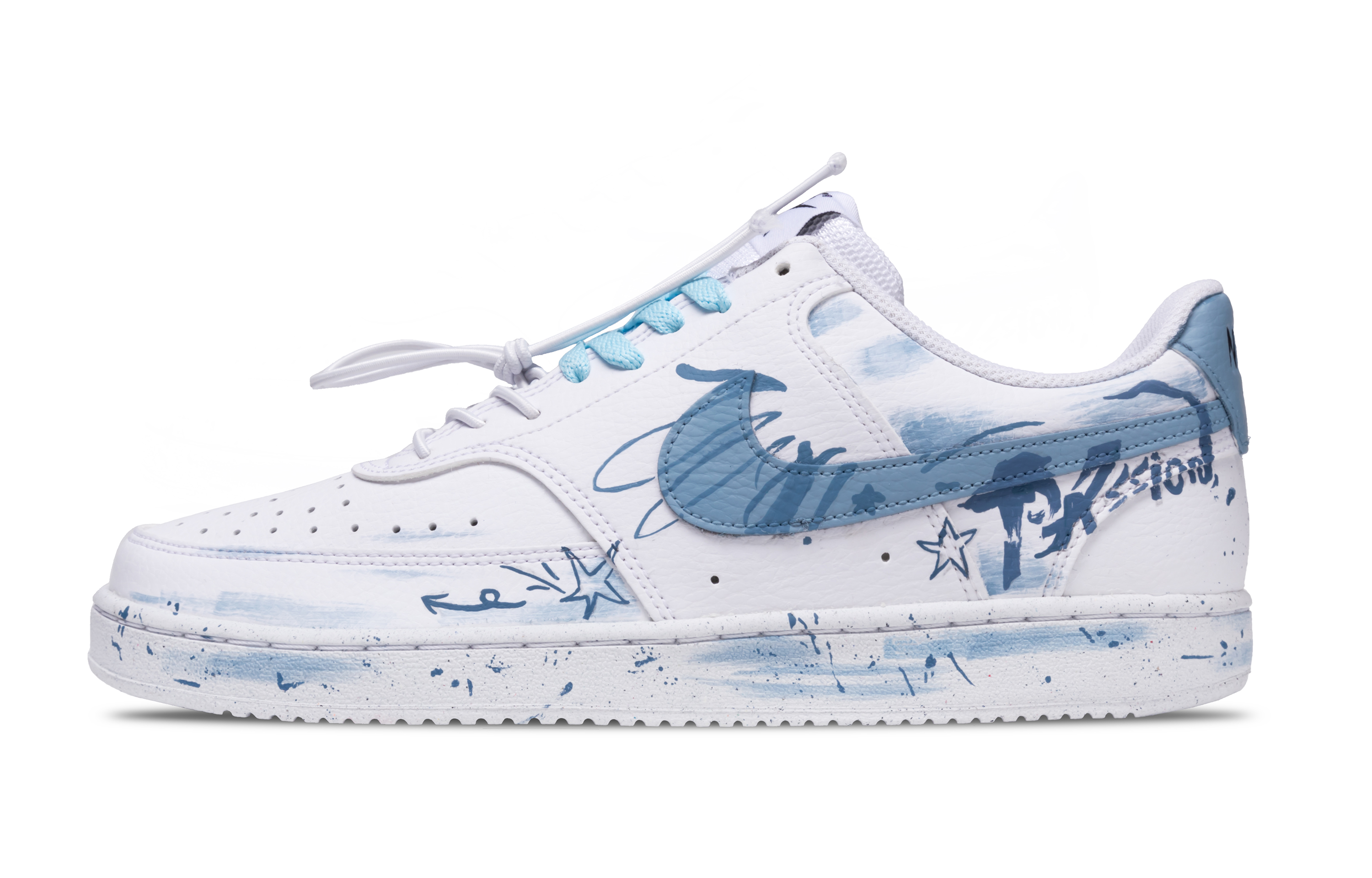 

Nike Кроссовки для скейтбординга Court Vision 1 Low Top, мужские, светло-синие