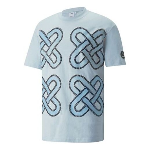 

Футболка x pronounce crossover graphic tee printing sports round neck short sleeve Puma, бежевый