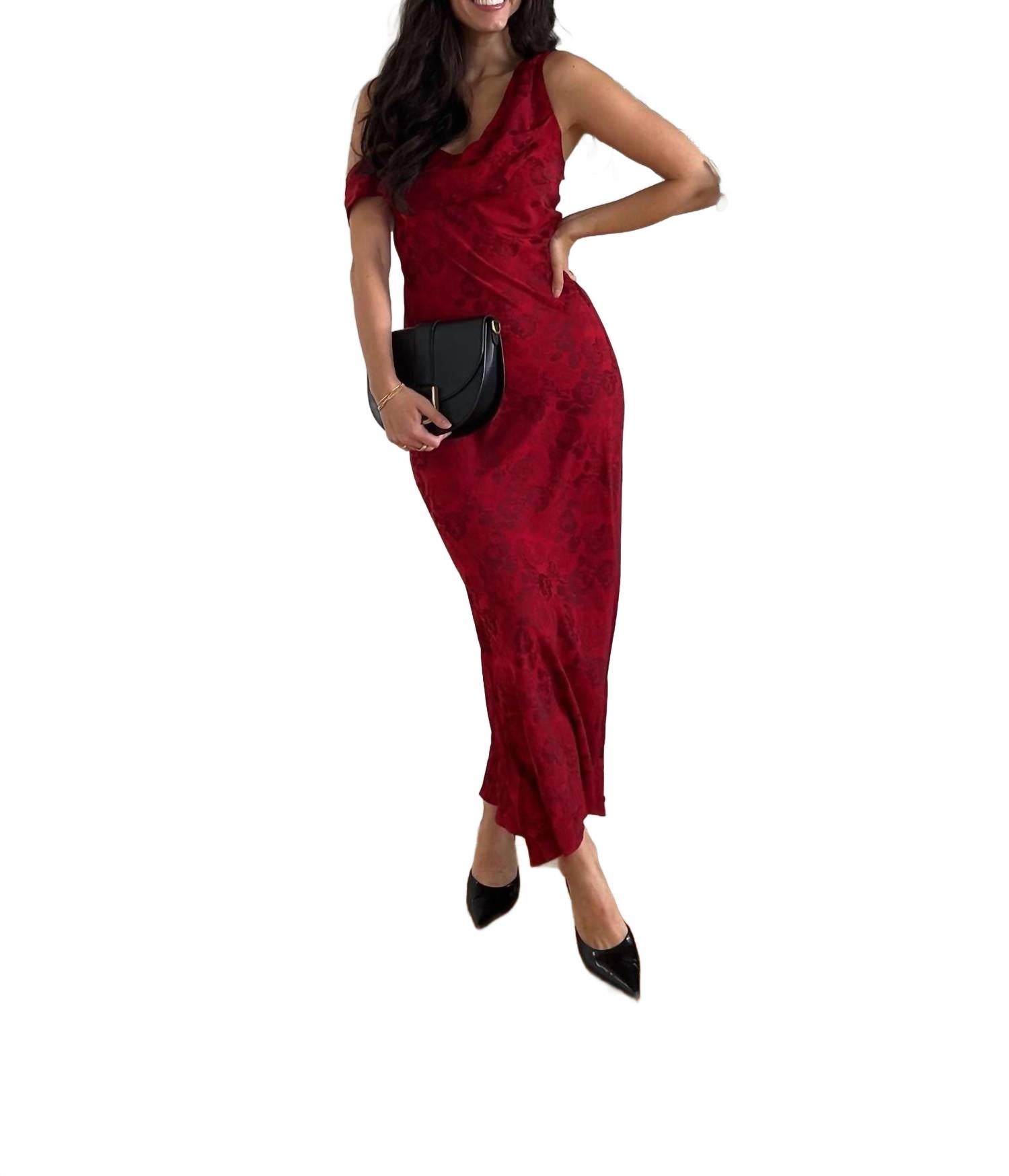 

Платье макси Rouge Vine в насыщенном красном LOST + WANDER