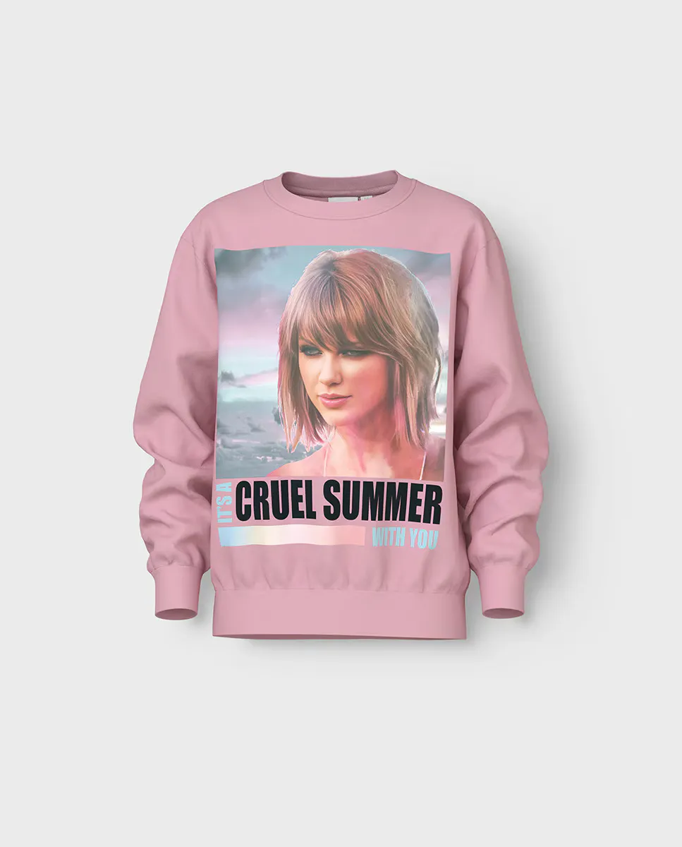 

Девичий свитшот Тейлор Свифт name it, цвет Rosa
