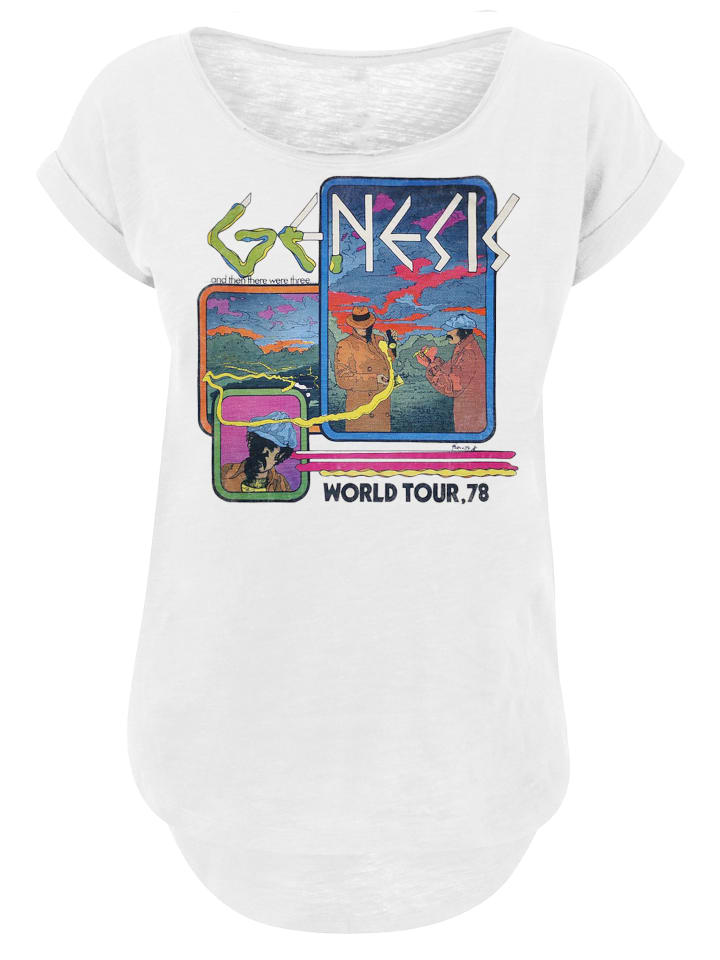 

Длинная футболка Genesis World Tour 78' белого цвета F4NT4STIC, Белый, Длинная футболка Genesis World Tour 78' белого цвета F4NT4STIC