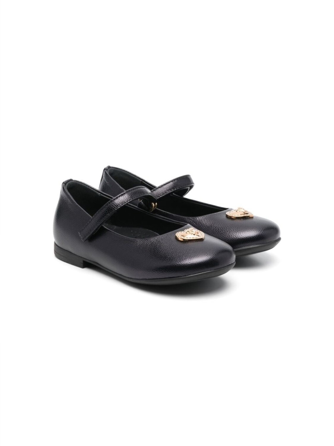 

Versace Kids балетки Heart Medusa, черный