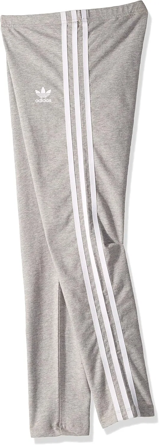 Леггинсы с 3-полосками adidas Originals, Medium Grey Heather/White — фото 2