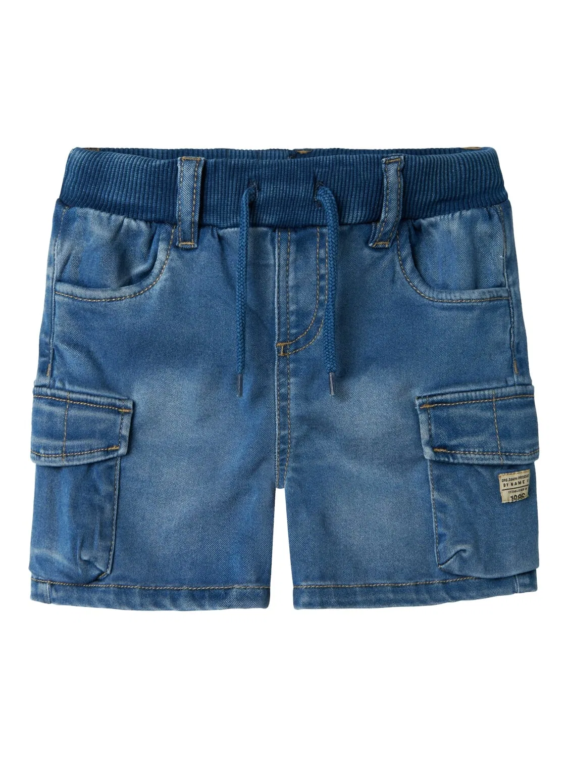 Шорты карго джинсовые Name it, medium blue denim