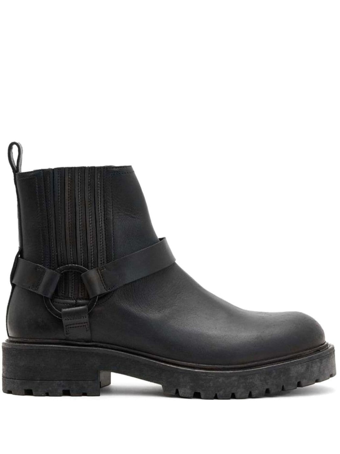 

Кожаные ботинки AllSaints, черный