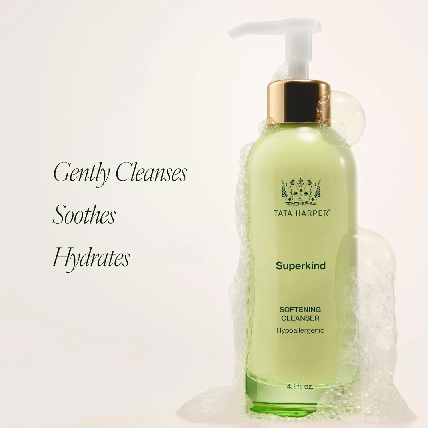 Гель для умывания Tata Harper — Superkind Softening Cleanser, нежный очищающий гель для чувствительной кожи, 125 мл — фото 3