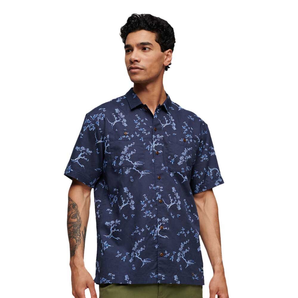 

Рубашка с коротким рукавом Superdry Beach, синий