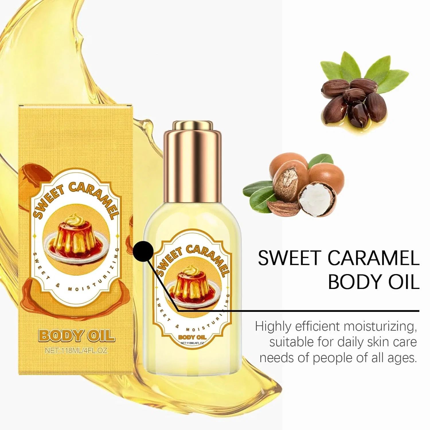 Масло для тела «Caramel» для женщин, 118 мл Generisch, Caramel — фото 3