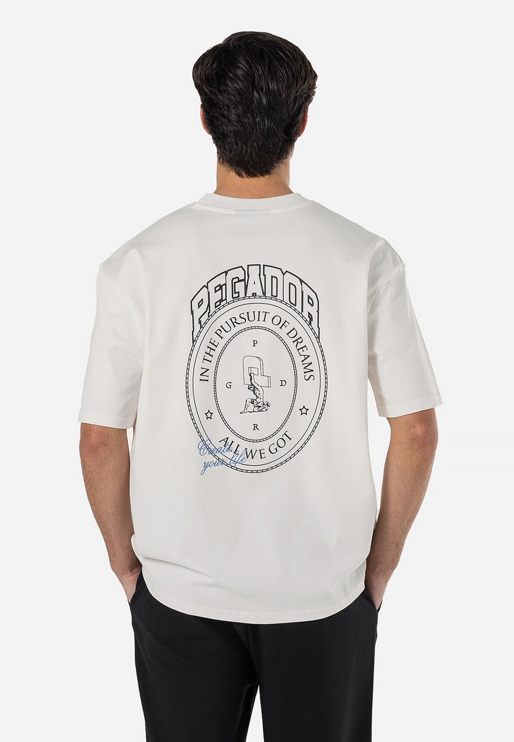 

Футболка с принтом CREGO OVERSIZED TEE Pegador, кремовый