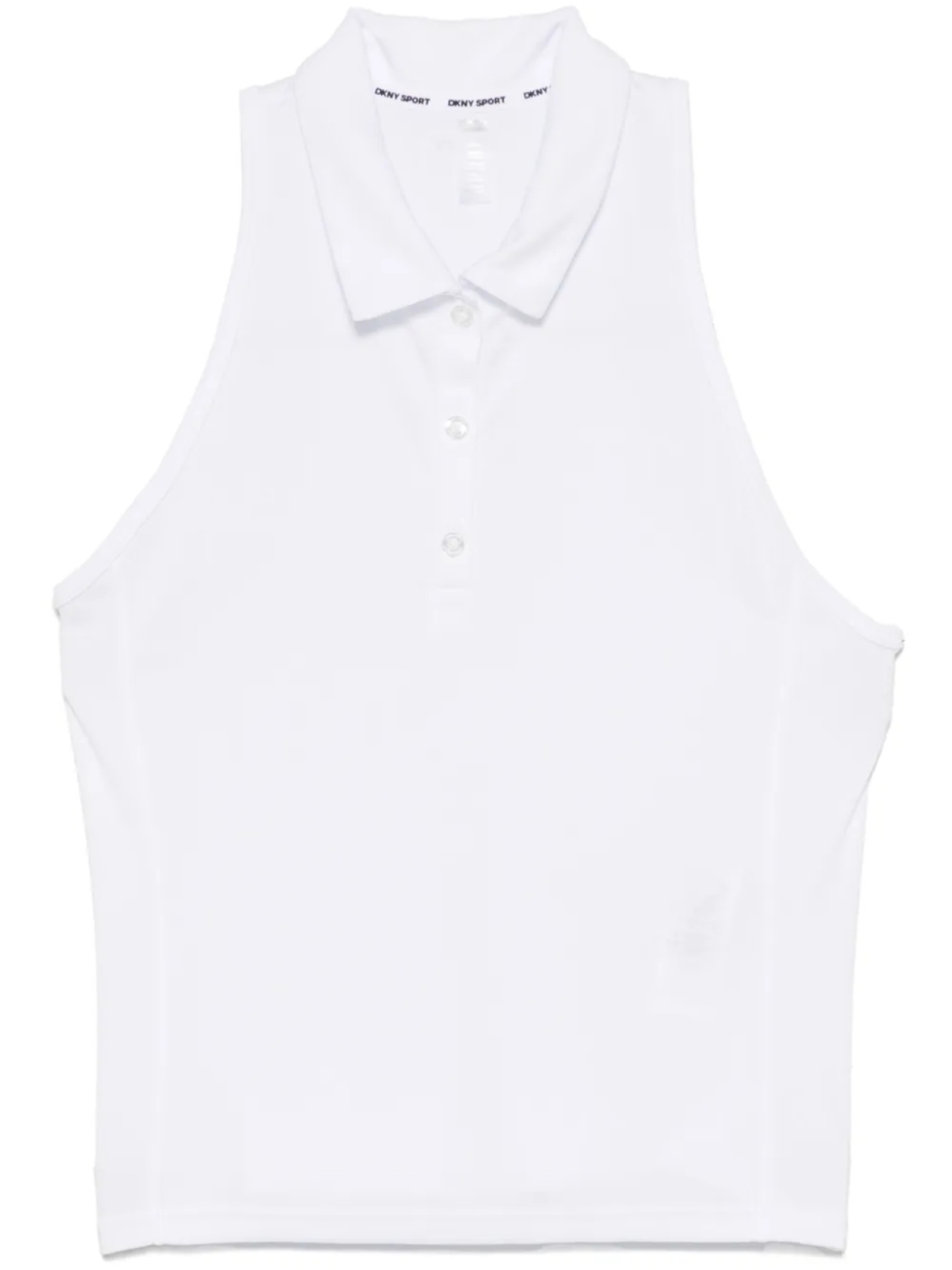 

Майка-поло DKNY с воротником-борцовкой, белый