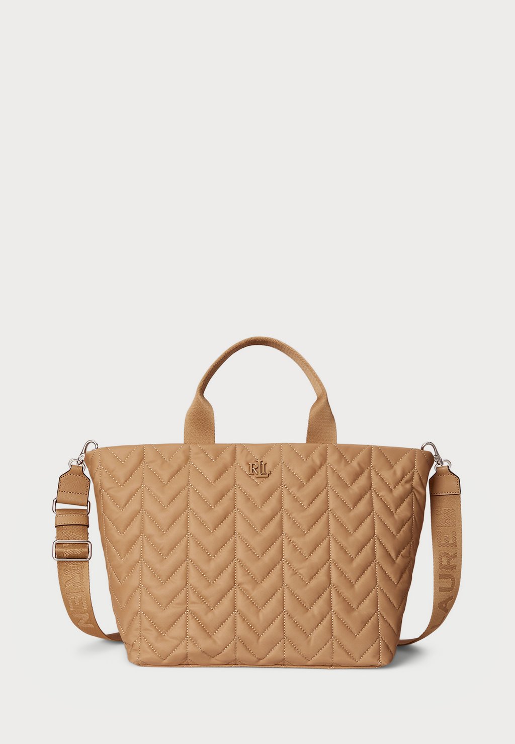 

Сумка-тоут STEVIE QUILTED EXTRA LARGE STEVIE ZIP TOTE BAG Lauren Ralph Lauren, хаки