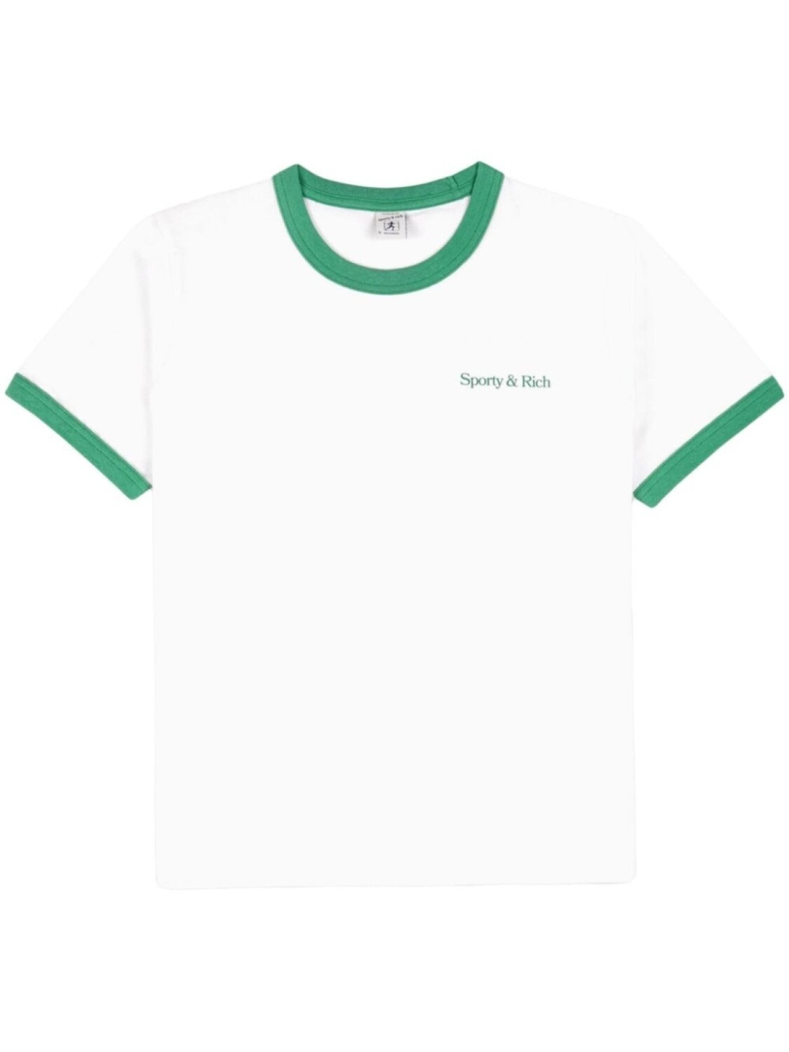 

Хлопковая футболка Ringer Sporty & Rich, белый