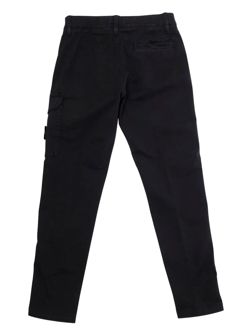 Хлопковые брюки с карманами-карго Stone Island Junior, черный — фото 2