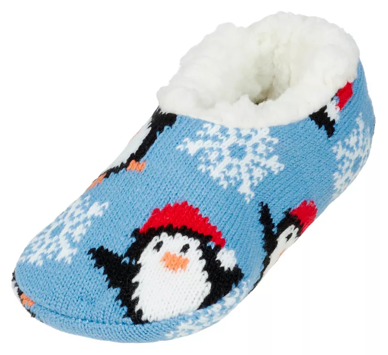 

Northeast Outfitters Уютная хижина Молодежные праздничные рождественские тапочки-носки, светло-голубой