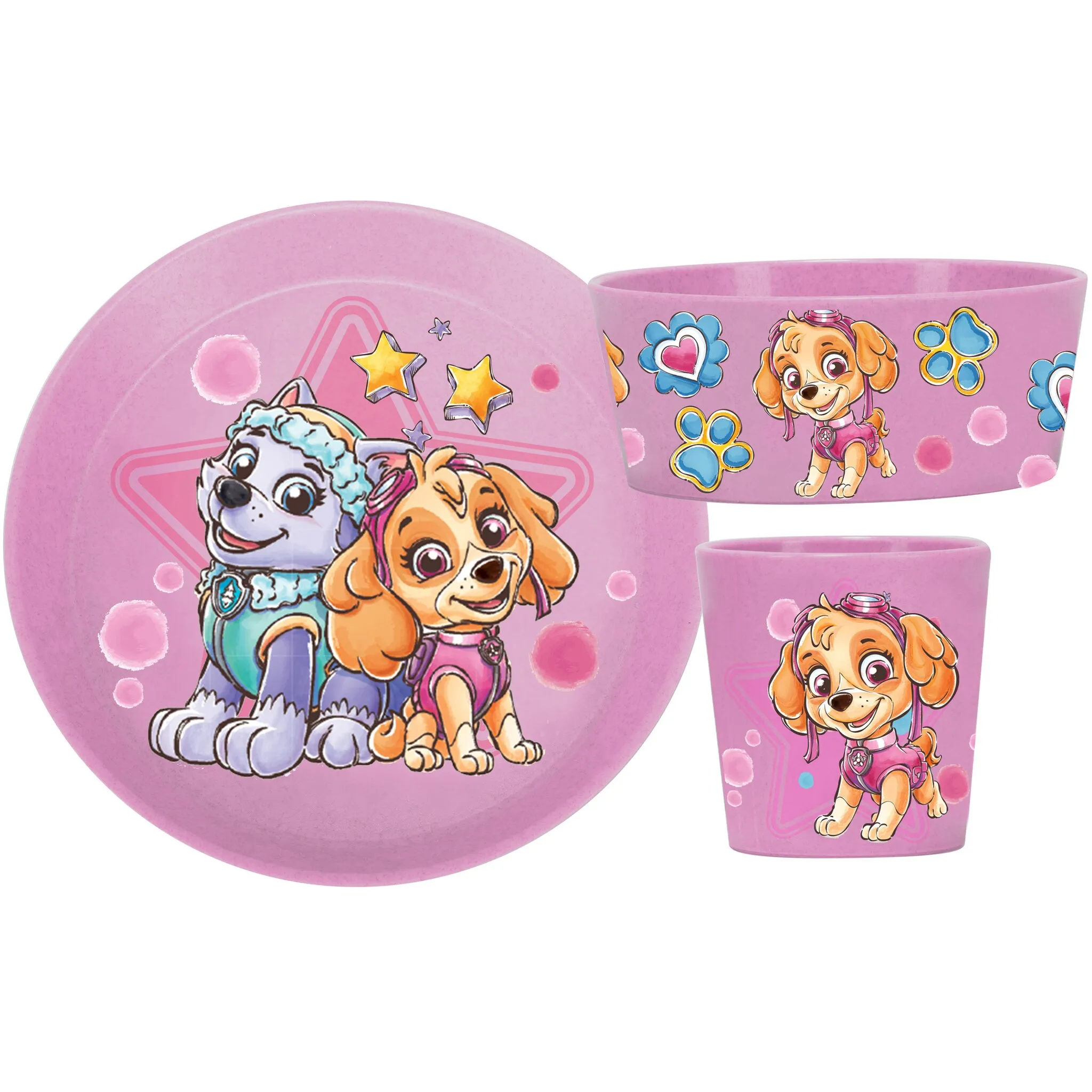 

KOZIOL Набор детской посуды "CONNECT PAW PATROL", (набор, 3 предмета, 1 детская чашка, детская миска, детская тарелка), Co² нейтральное производство, Производство Германия, 3 предмета, на 1 человека, цвет organic pink paw patrol