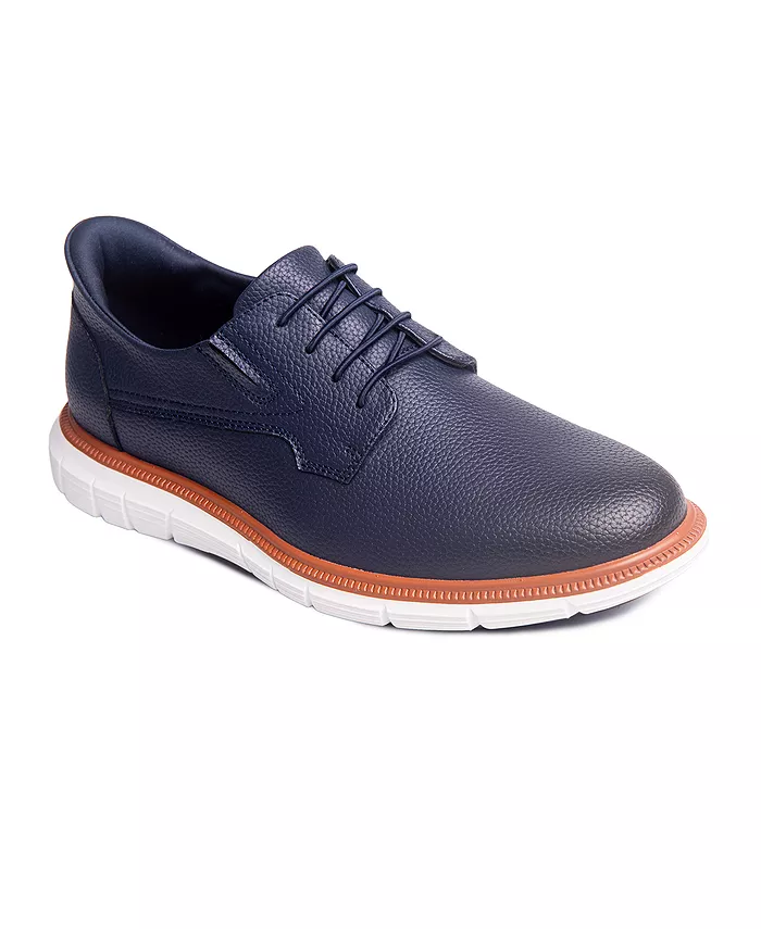 

Мужские оксфорды Cloud Street без шнуровки на руках легкие кожаные Marc Joseph New York, синий