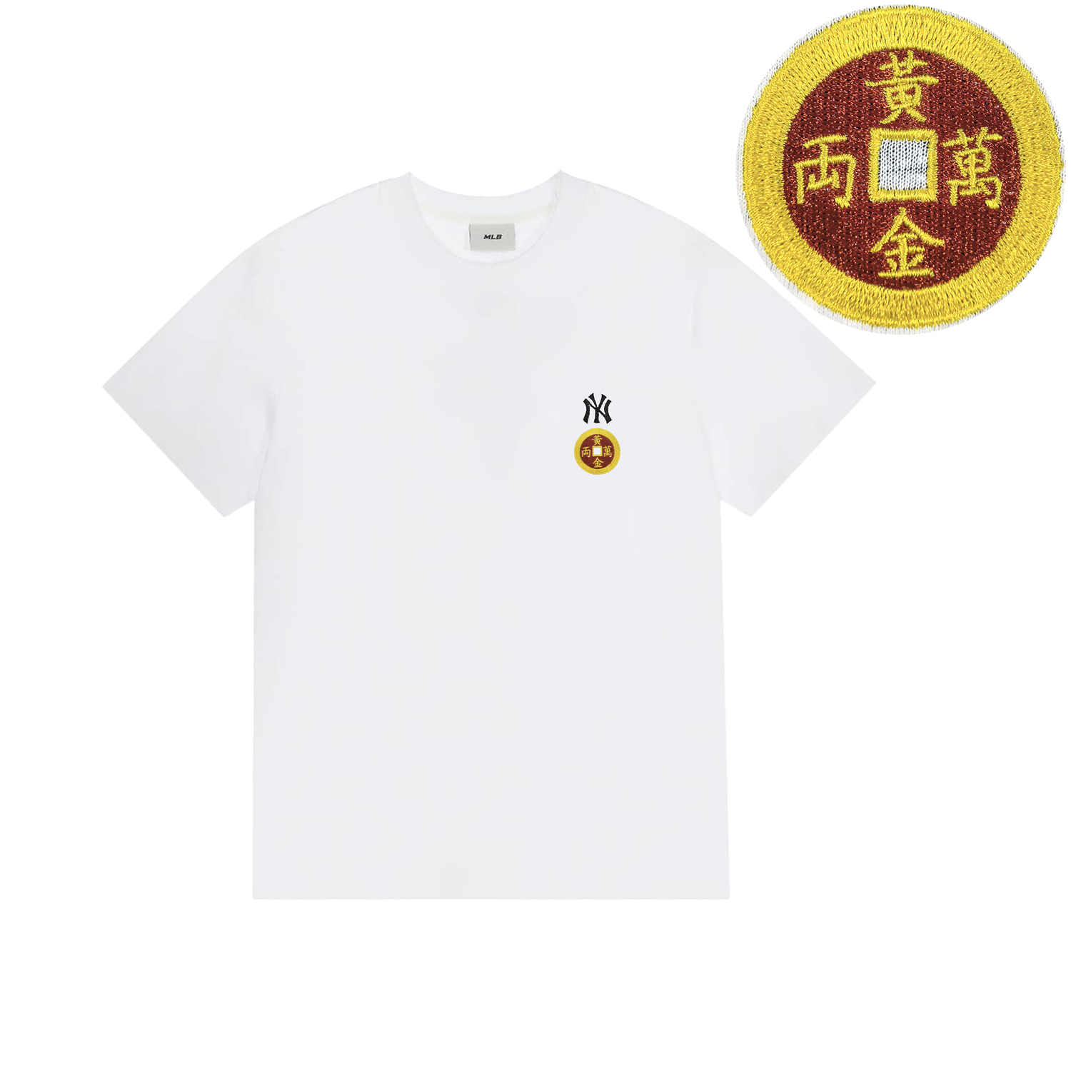 

MLB Футболка New York Yankees унисекс белая, Белый, MLB Футболка New York Yankees унисекс белая