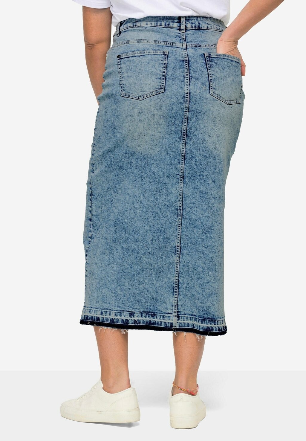 

Юбка из денима 5-POCKET SCHLITZ VORNE Angel of Style, синий деним