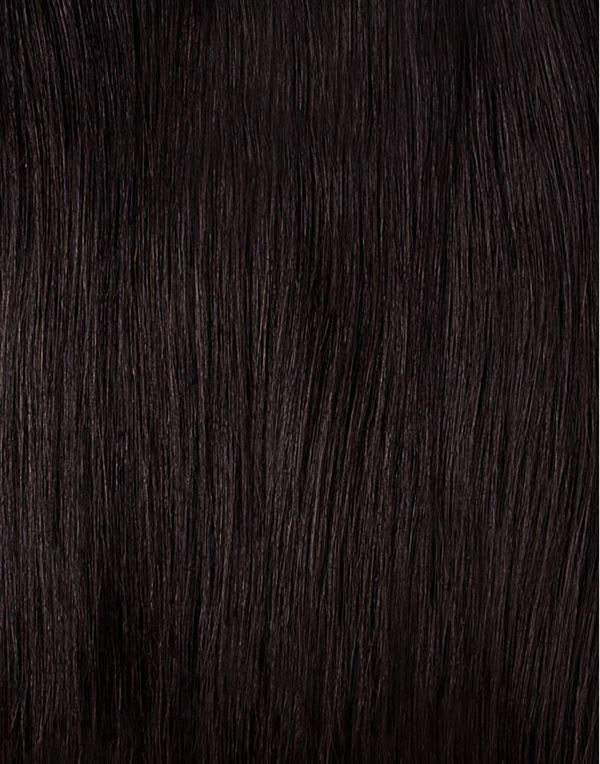 Накладные волосы fashiongirl clip-in extensions #60 platinblond - 65 cm Fashiongirl, #1b tiefschwarz - 65 cm, количество 1 шт. — фото 2
